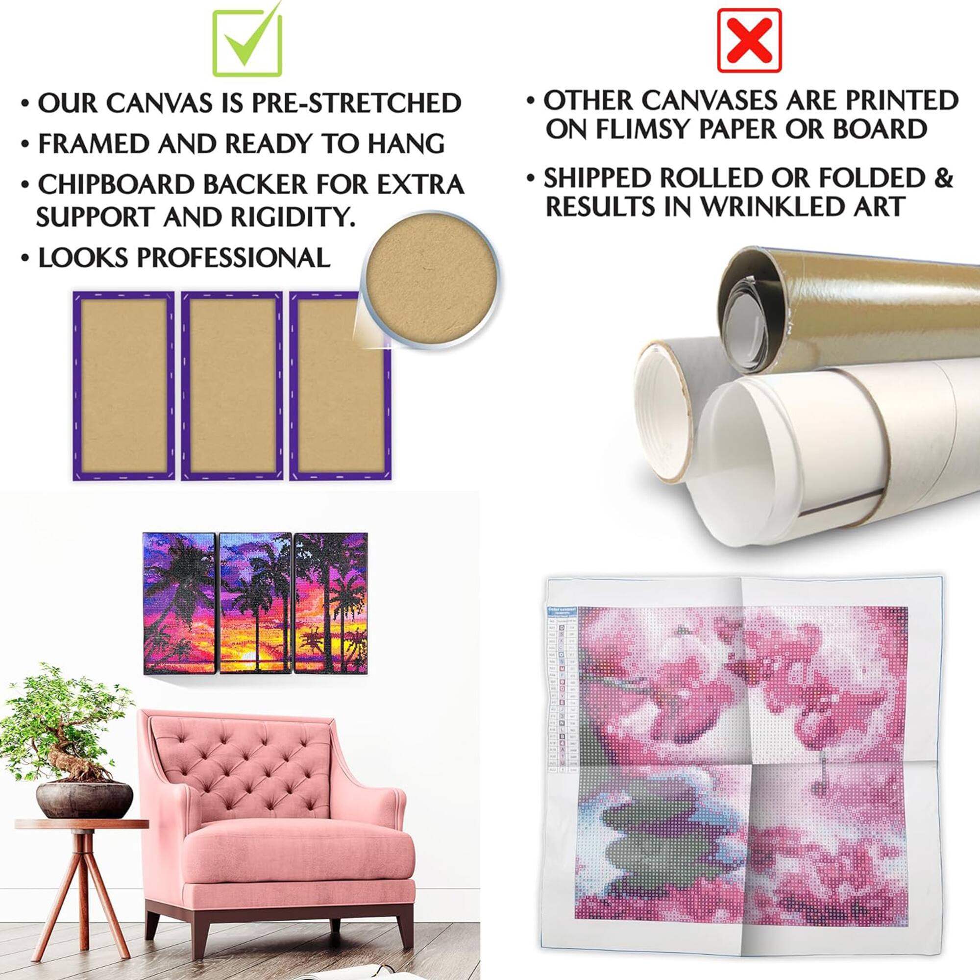 ArtSkills® Brilliant Art Highland Cow Stretched Canvas Diamond Painting Kit